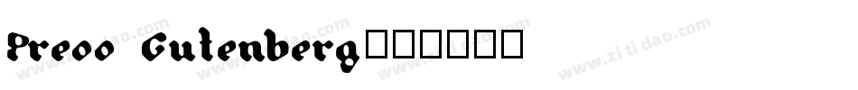 Press Gutenberg字体转换